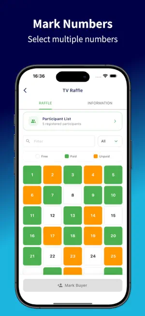 Easy Raffle: Names and Numbers screenshot 4