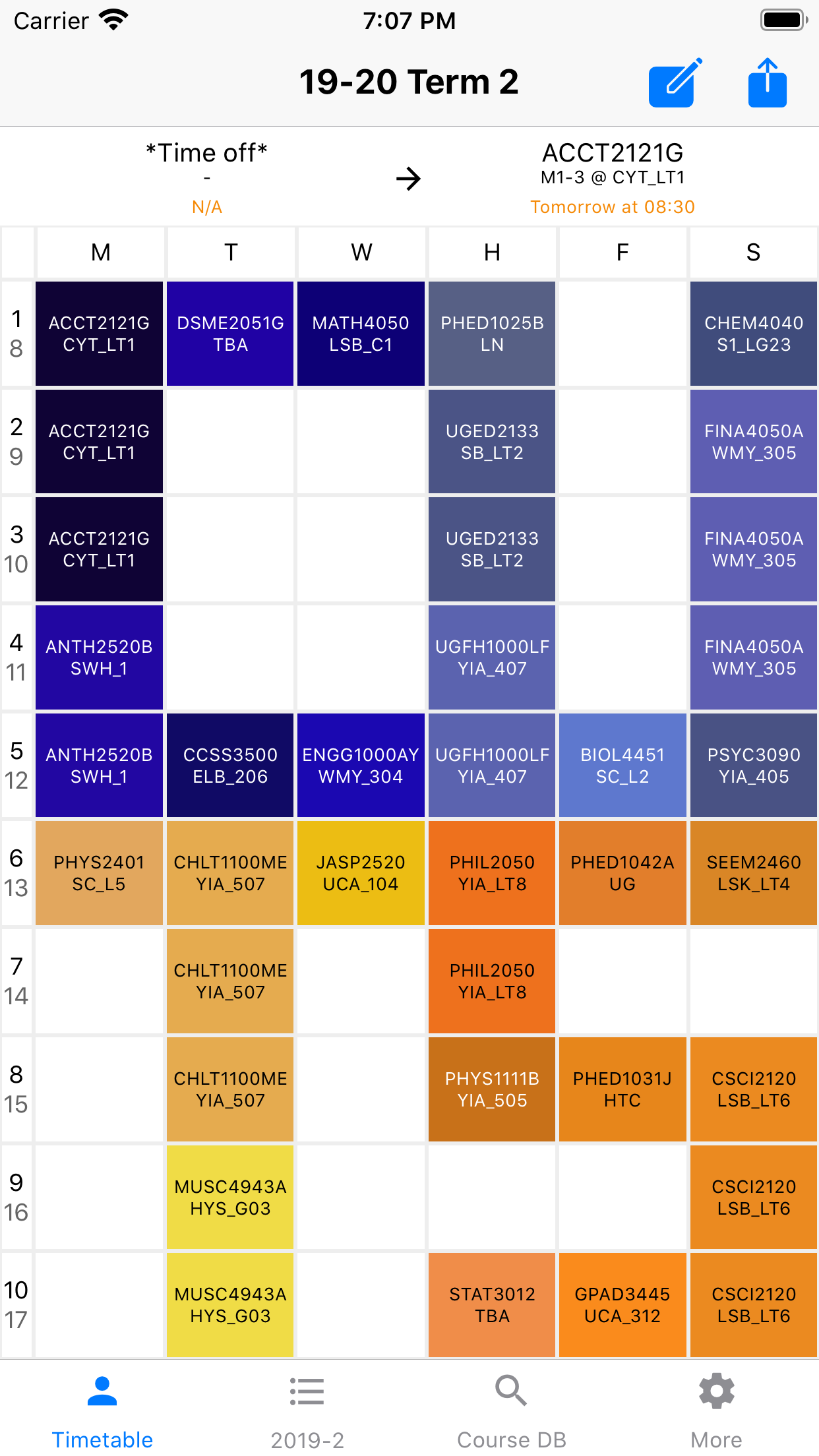 CUTS - CUHK Timetable System