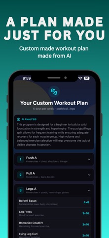 Liftx - Gym Workout Tracker iPhone screenshot