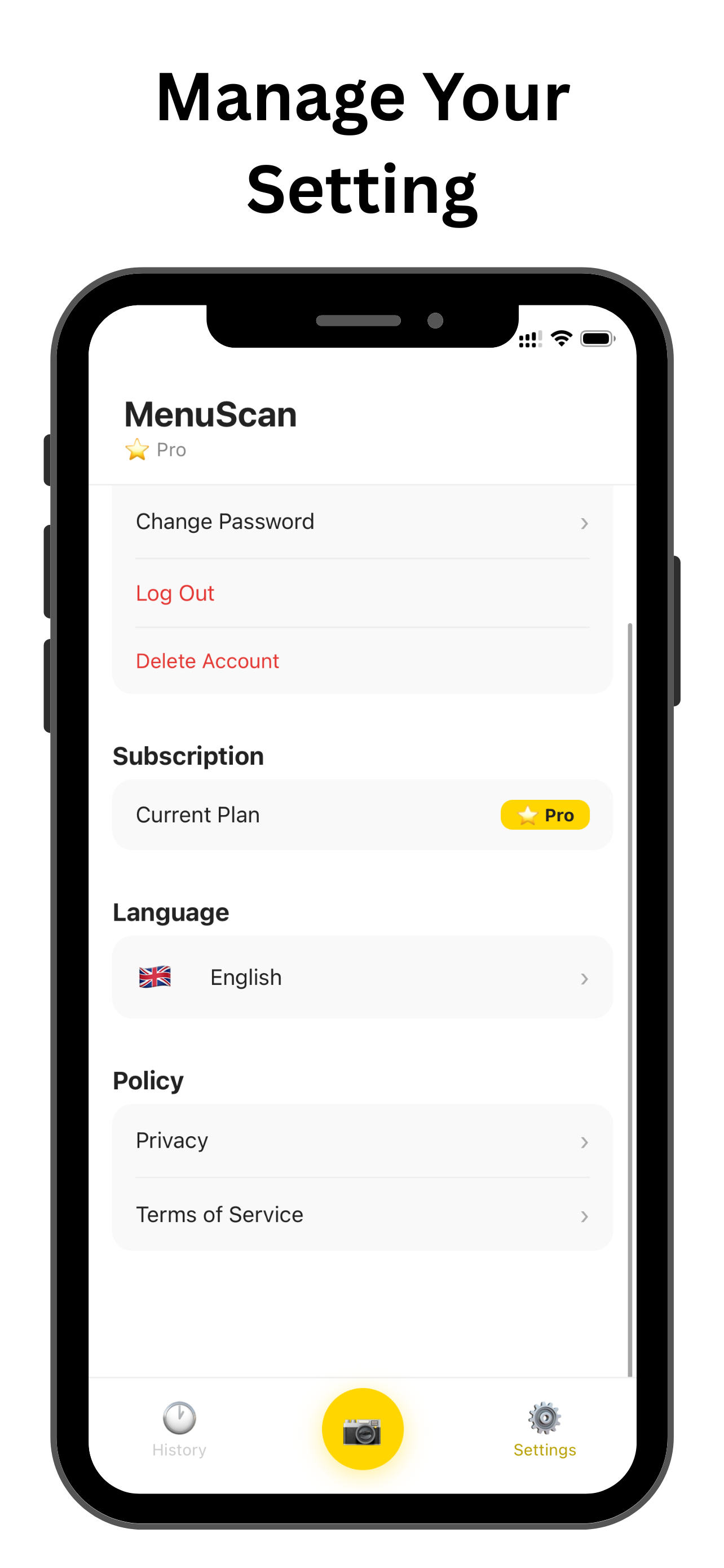 Menu Reader - MenuScan