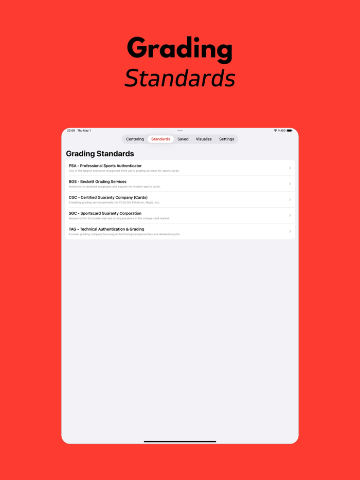 Card Centering Calculator CCC