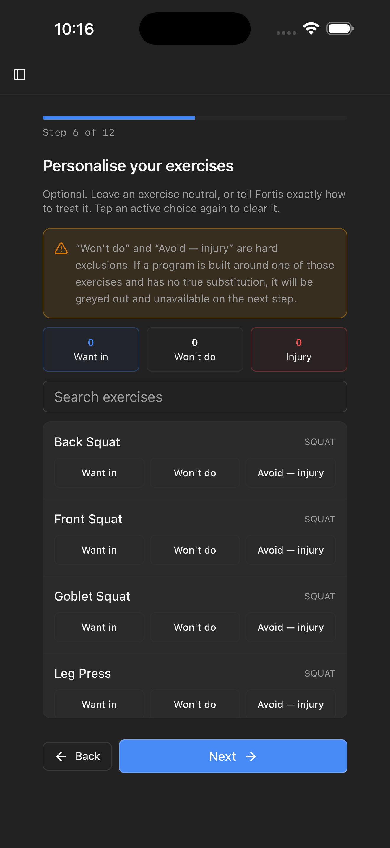 Fortis: Strength Coach screenshot 4