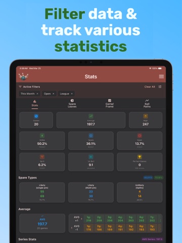 WeBowl: Bowling Score Keeper iPad screenshot
