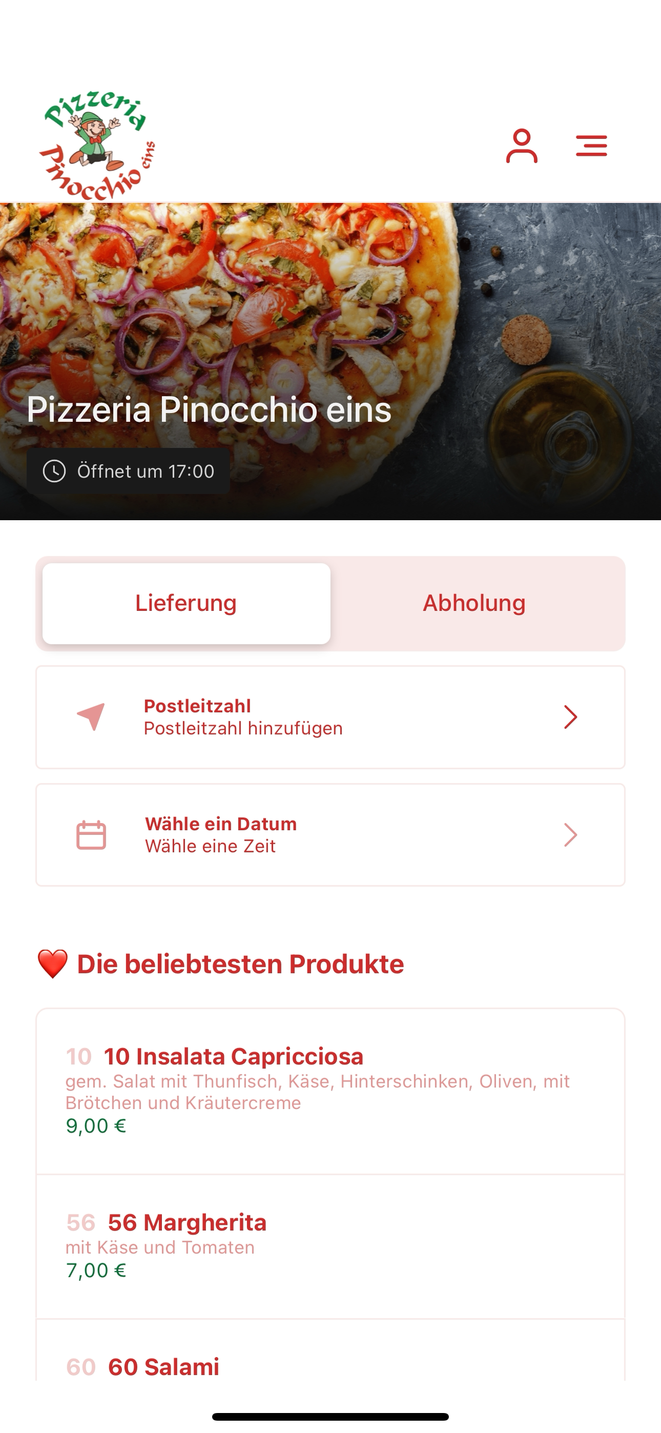 Pizzeria Pinocchio eins