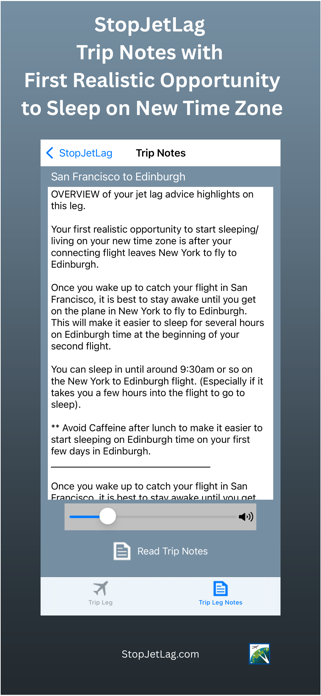 StopJetLag Screenshot 6 of 10