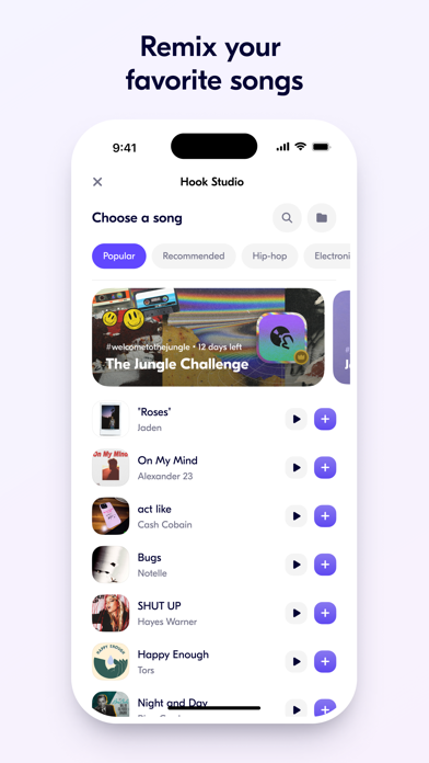 Hook - AI Remix & Mashup Maker Screenshot