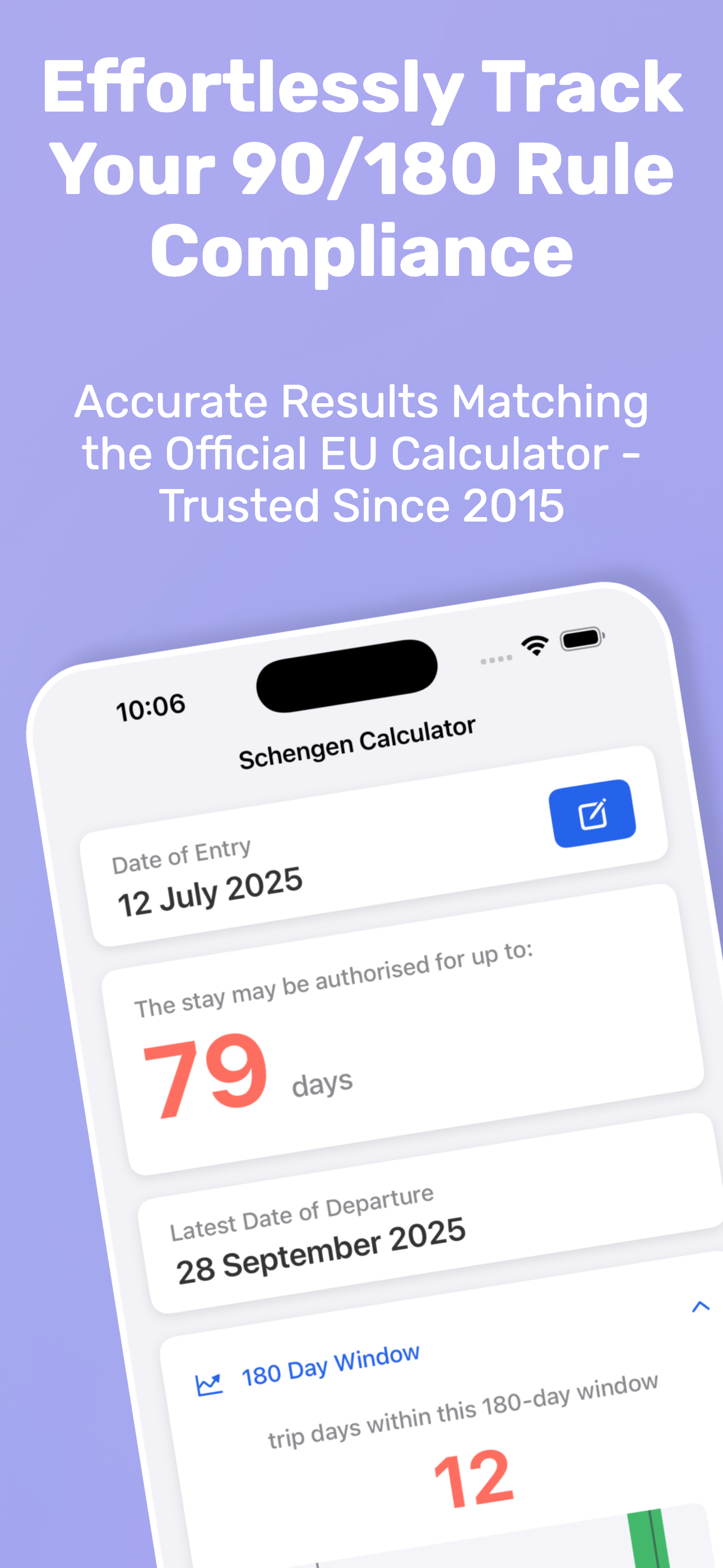 Schengen Calculator 90/180
