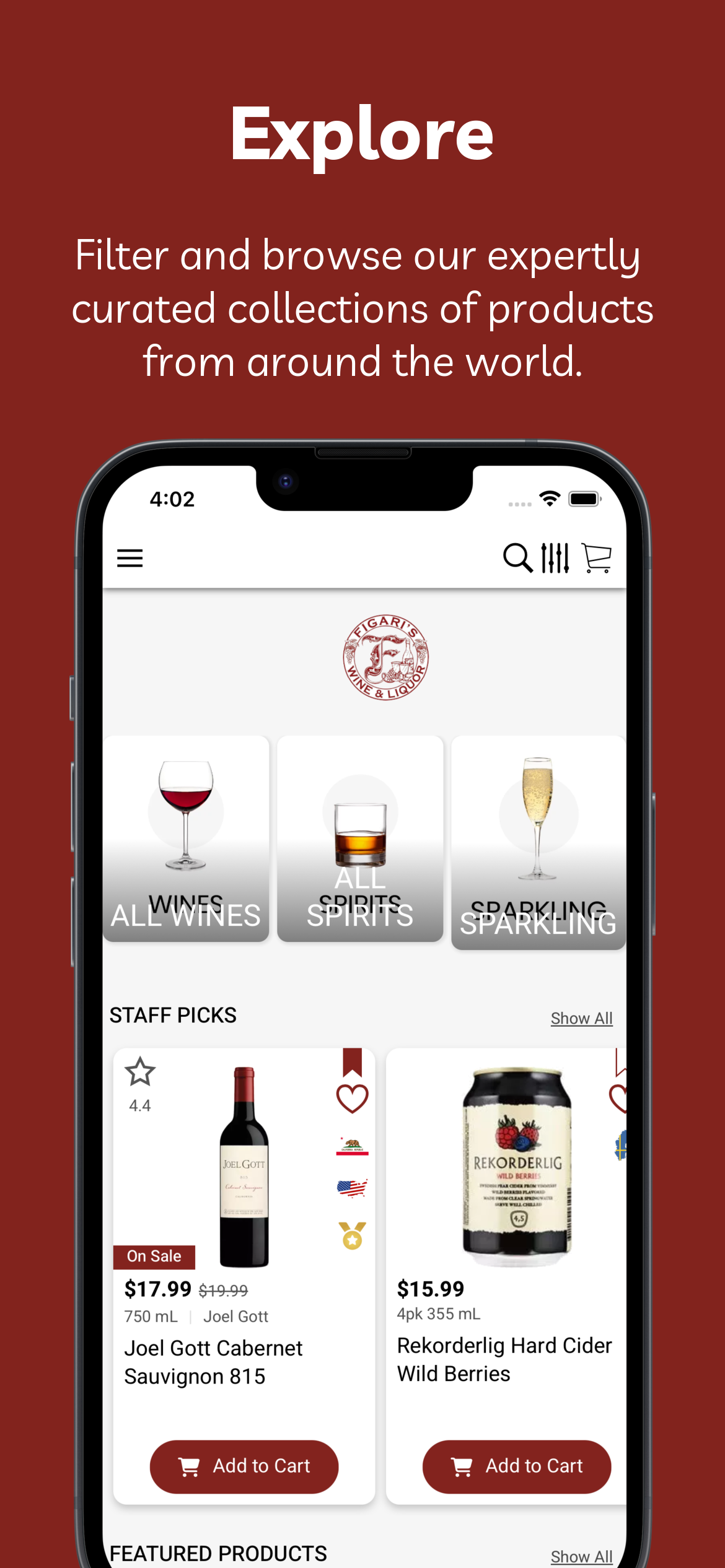 Figaris Wine screenshot 2