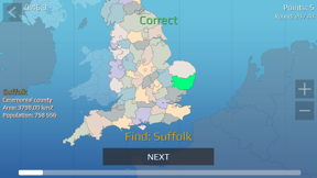 UK Map Quiz (Qbis Studio) screenshot
