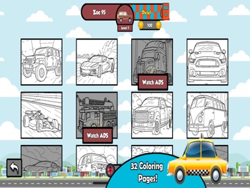 Car Coloring Games iPad screenshot