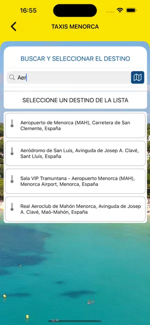 Taxis Menorca iPhone screenshot 3