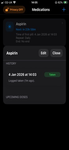 Minimalist Pill Reminder Screenshot 3 of 4