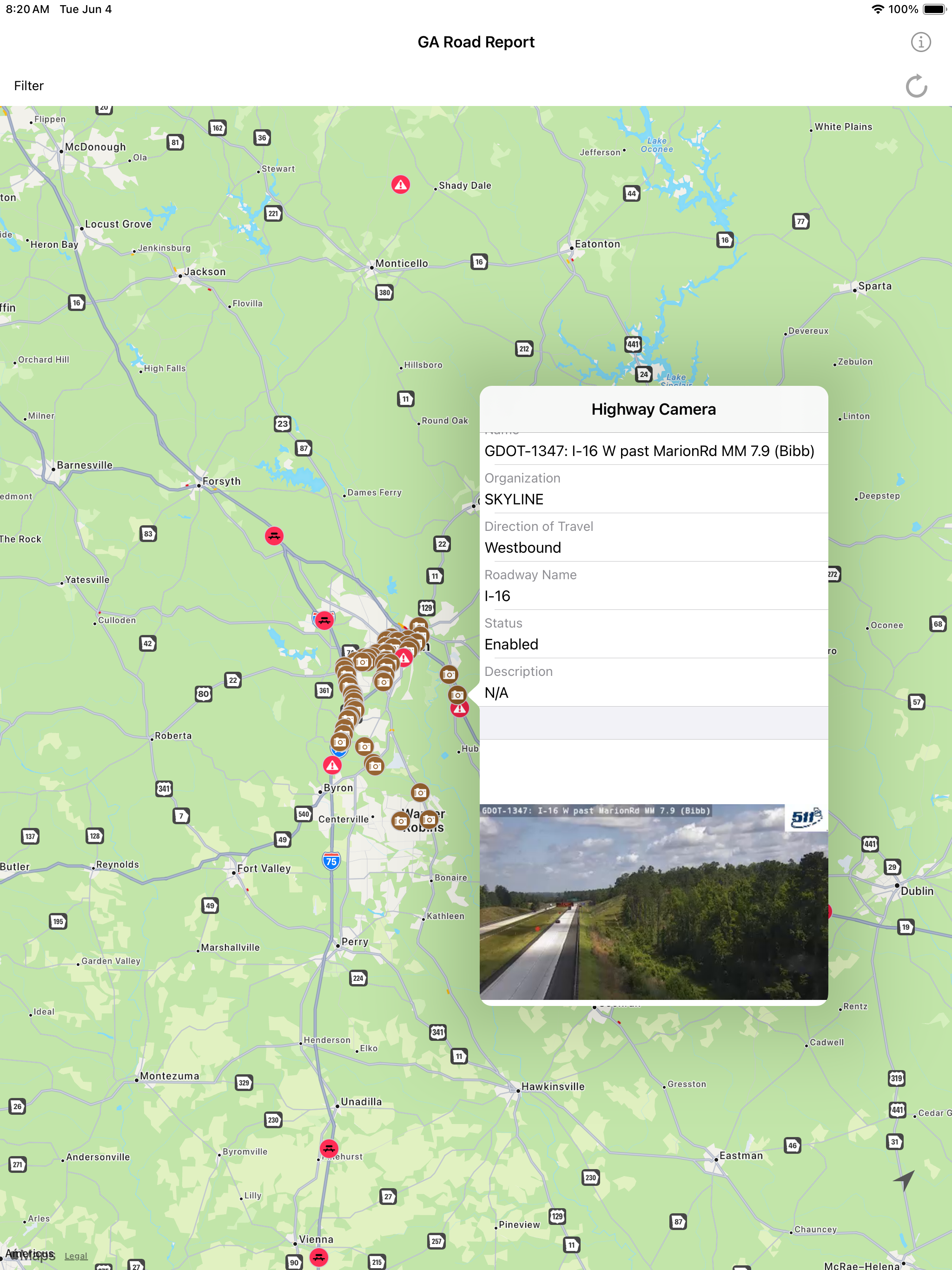 Georgia Road Report