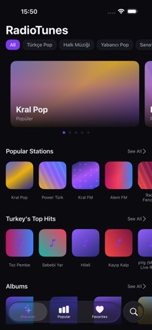 RadioTunes – Live Radio app screenshot