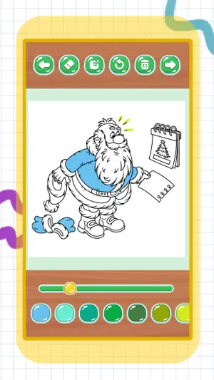 Santa Claus color pages screenshot 3