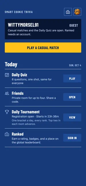 Smart Cookie Trivia screenshot 2