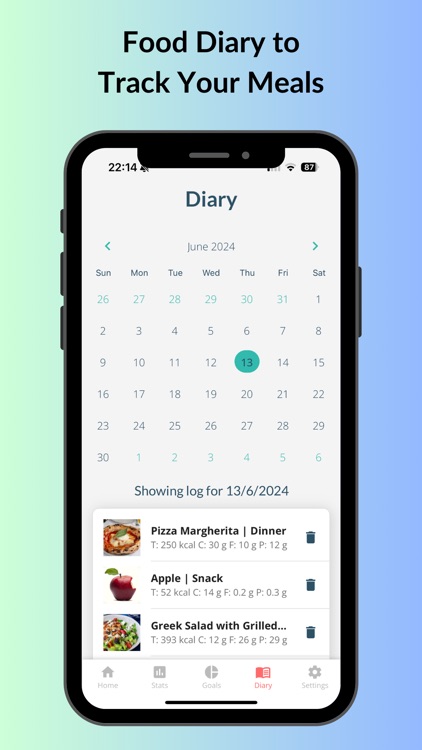 Daily Food Log Diary: AI Cal