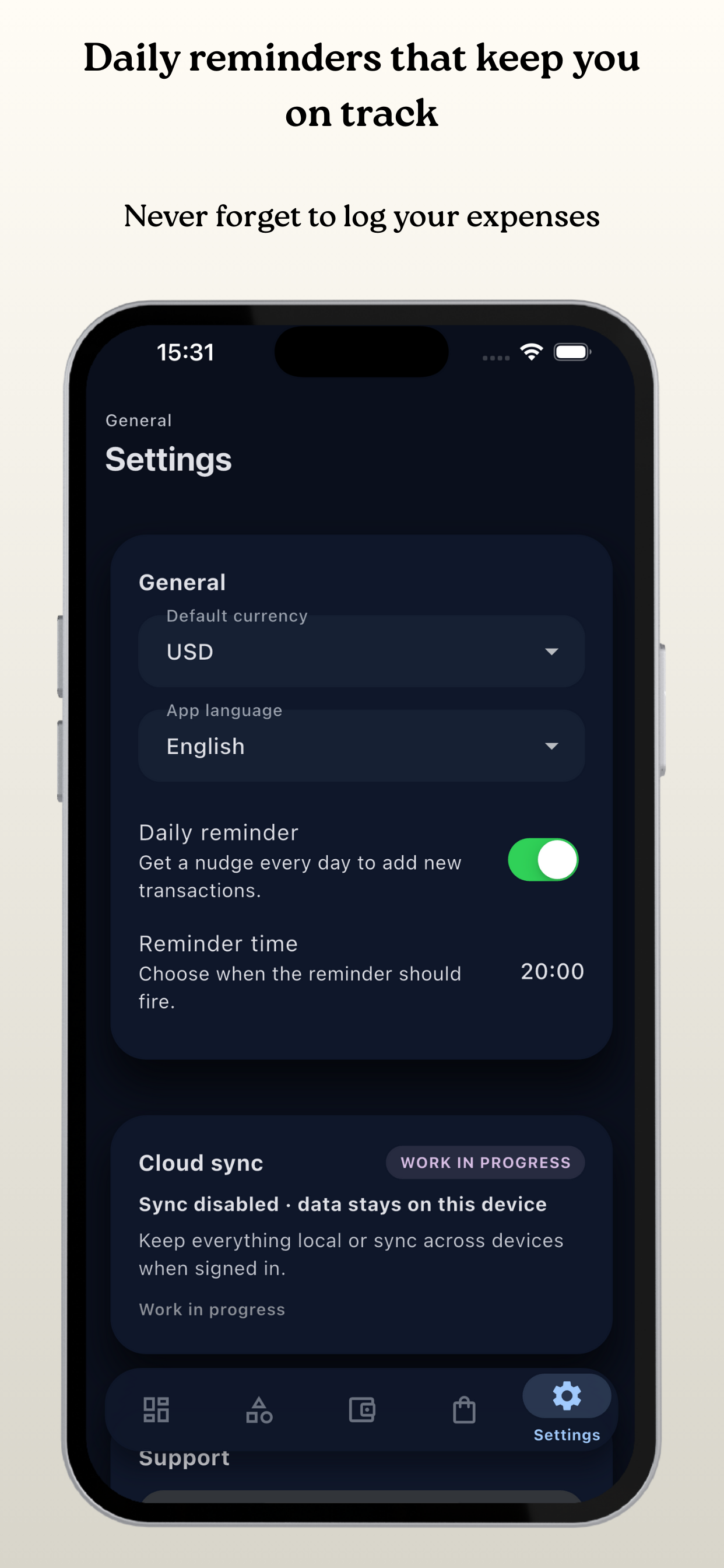 Daily Funds: Expense Tracker
