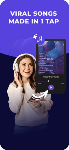 AI Text To Song Generator iPhone screenshot