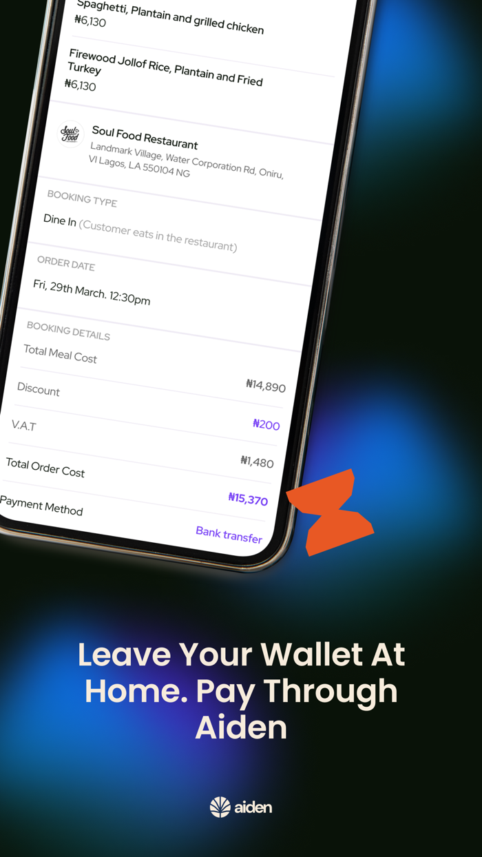 Aiden Menu and Reservations