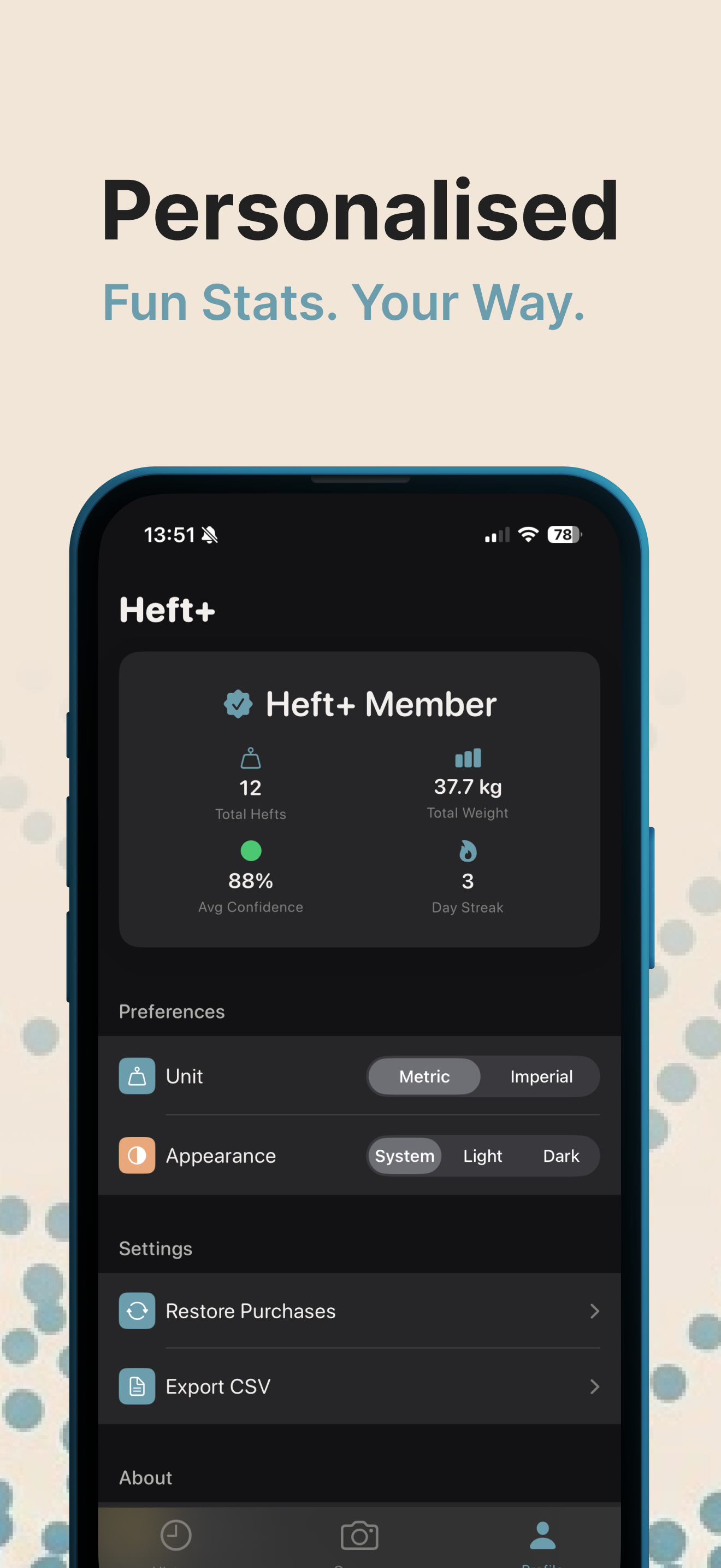 Heft - Estimate Weight AI