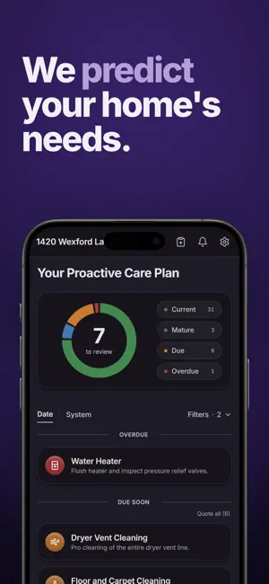Huxedo: Smart Home Maintenance screenshot 1