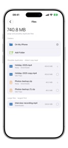 TAME Storage Analyzer screenshot