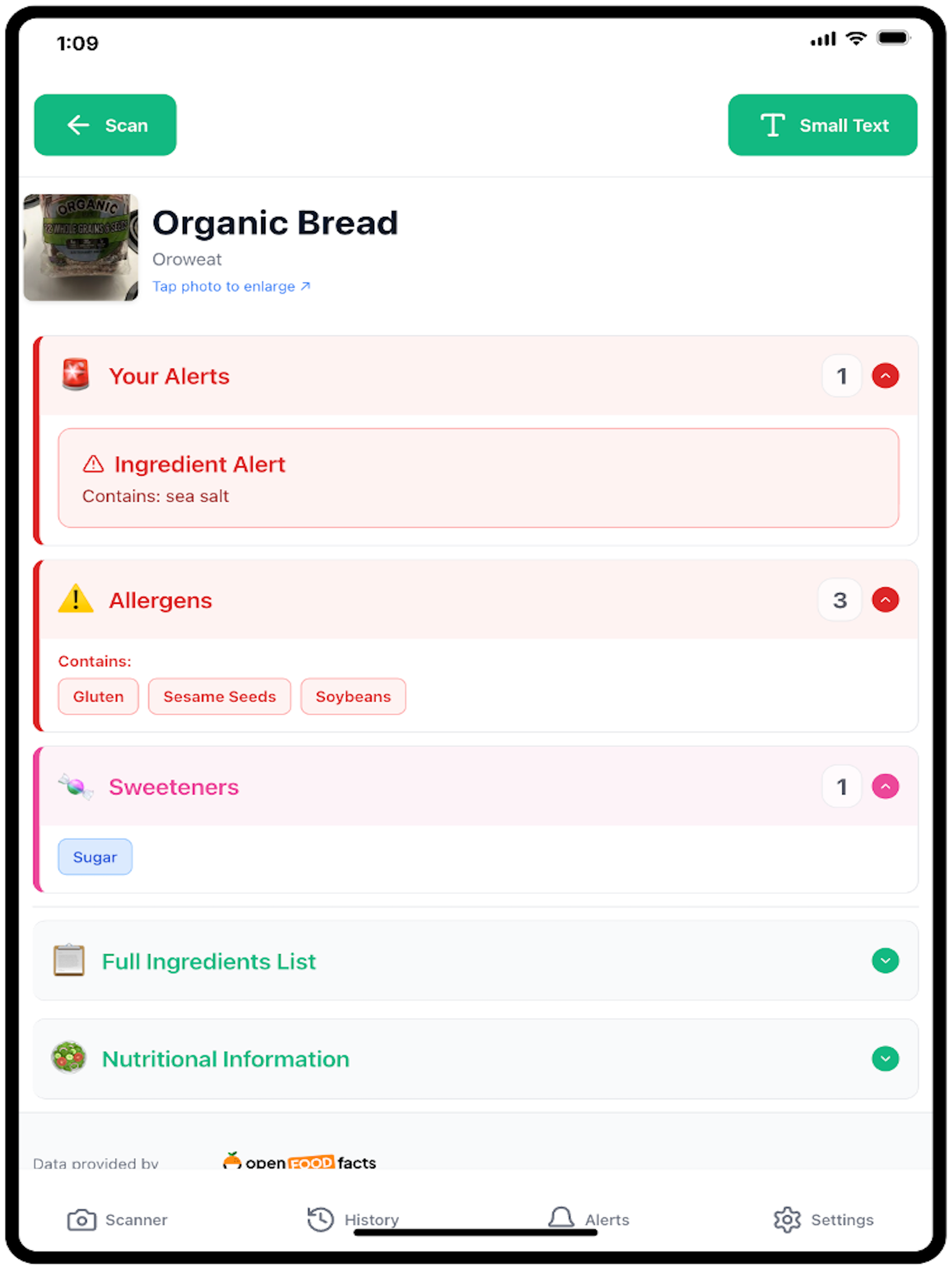 Simply Food Facts screenshot 10