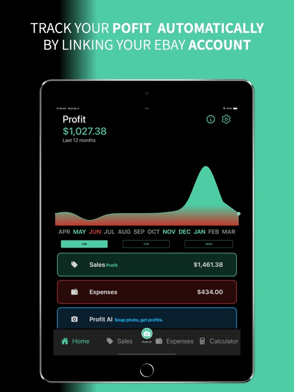 eProfit - Sell on ebay with AI iPad screenshot 2 - Utilities app