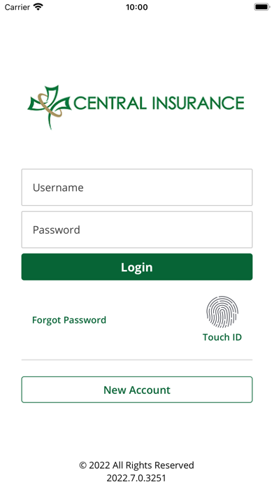 Central Insurance Screenshot