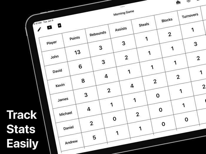 StatSheet - Track Game Stats