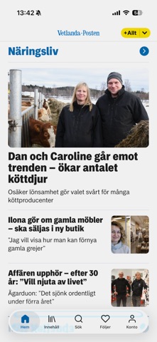Vetlanda-Posten screenshot