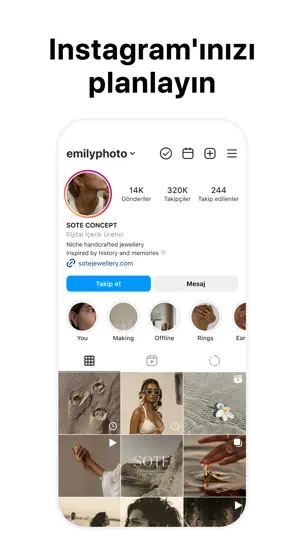 My Feed: Preview For Instagram iPhone Ekran Görüntüsü 1