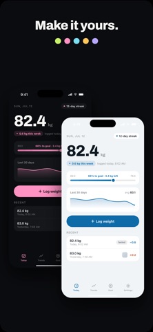 Downhill: Weight Trend Tracker screenshot