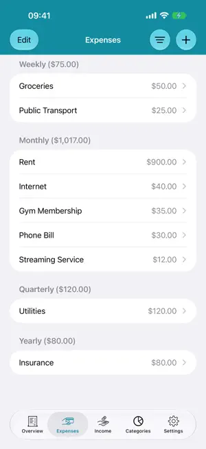 Financial Overview screenshot 2