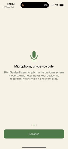 PitchGarden: Chromatic Tuner iPhone screenshot