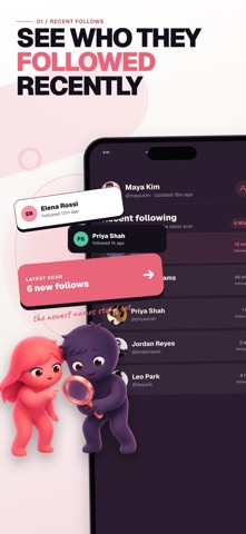 LURKE: Recent Follow Tracker Screenshot 1 of 5