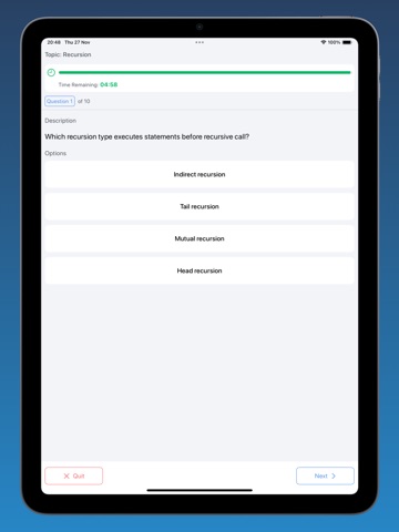C Programming -Quiz iPad screenshot