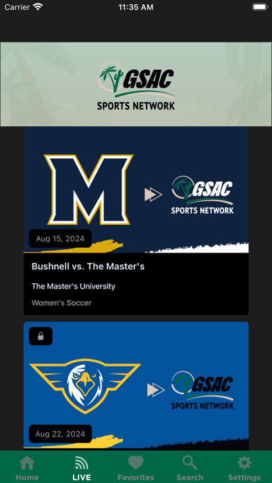 GSAC Sports Network Screenshot