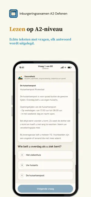 Inburgeringsexamen A2 Oefenen screenshot 3