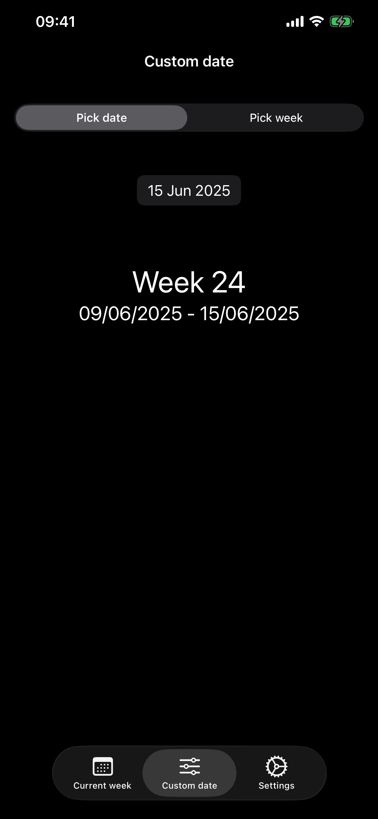 Calendar Week
