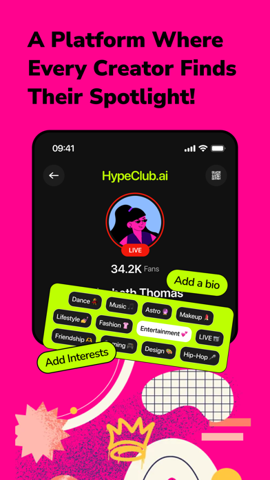 HypeClub.ai Screenshot