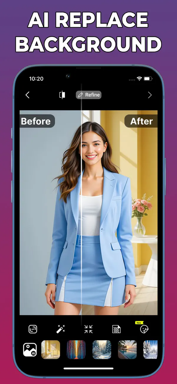 Screenshot #2 pour BG Remove: éditeur d'arrière-p