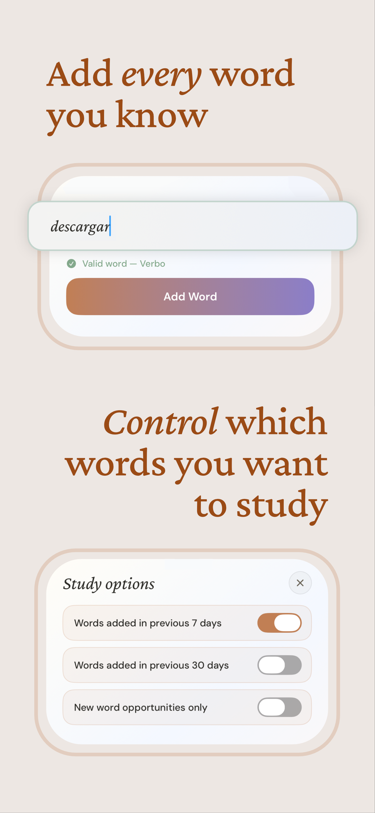 VocabTally: Learn Spanish screenshot 8