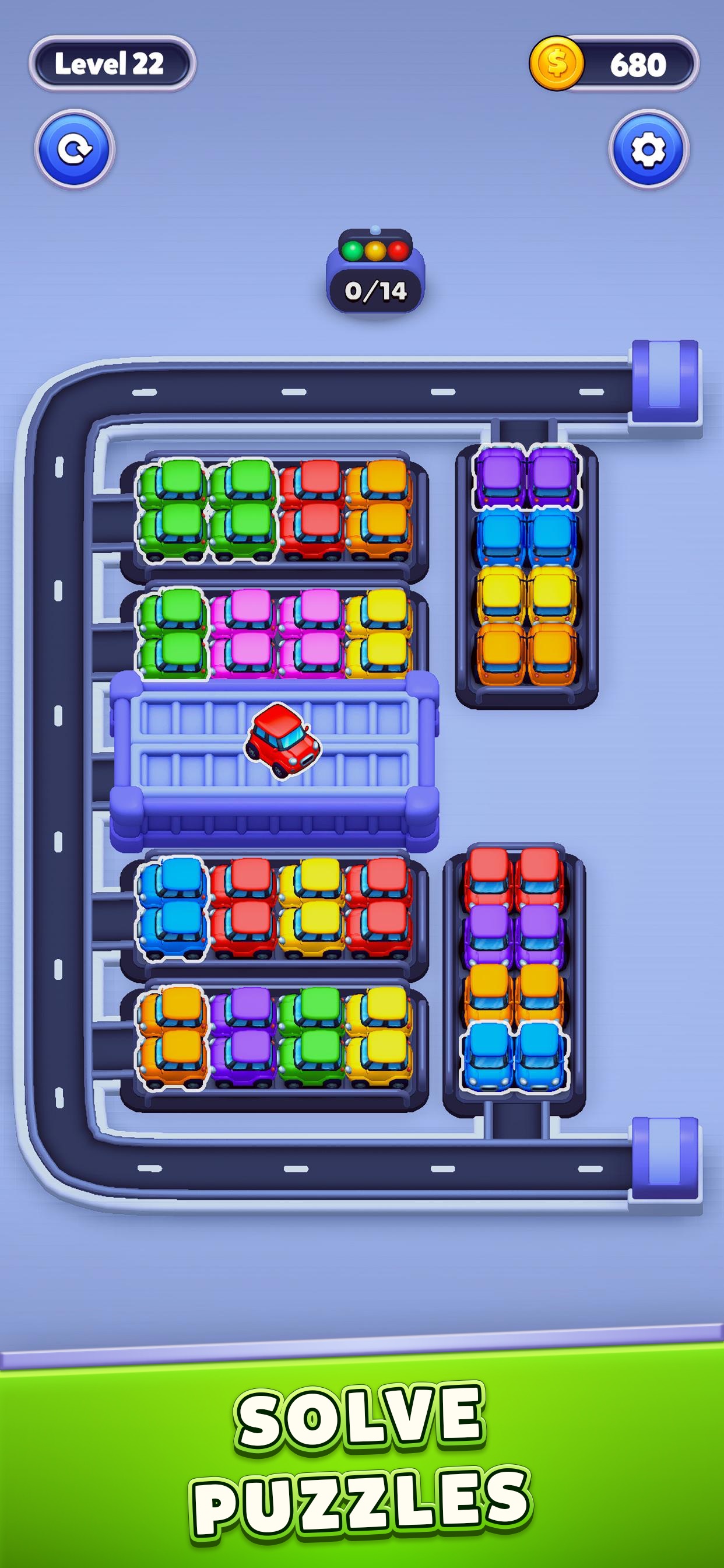 Screenshot 1 of Car Sort: Color Puzzle