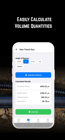 Trench Calculator screenshot
