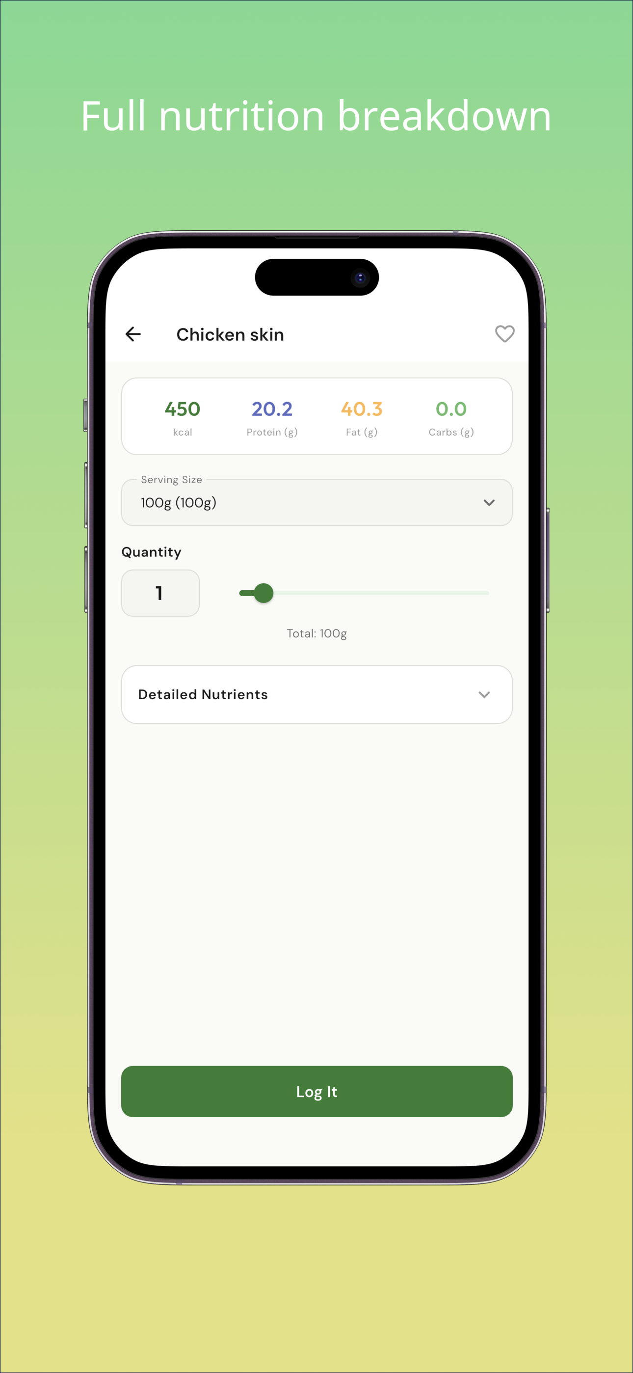 Calorie & Nutrition - FoodNote
