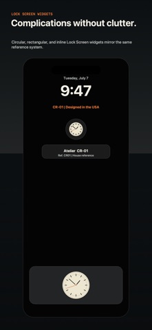 CROWNRIFT - Analog Clock iPhone screenshot