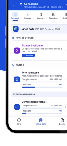Concorsino - Quiz Concorsi iPhone screenshot