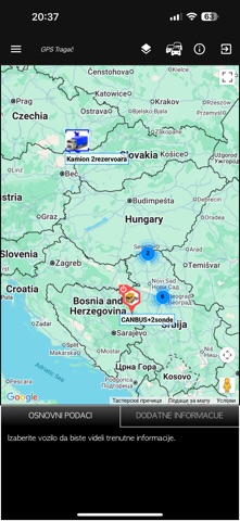 GPS Tragač app screenshot 3
